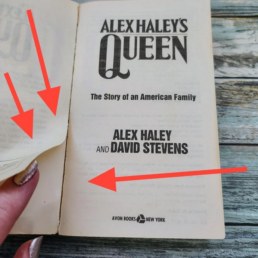 Queen Alex‎ Haley 1993 Avon Novel 1st Ed Print Paperback Drama Roots Saga FAIR